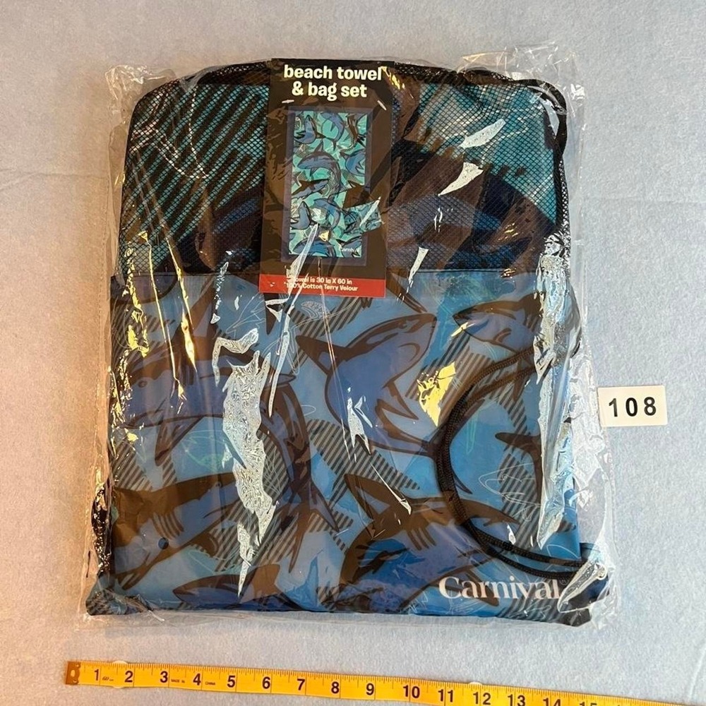 Carnival Beach Towel and Bag Set NEW